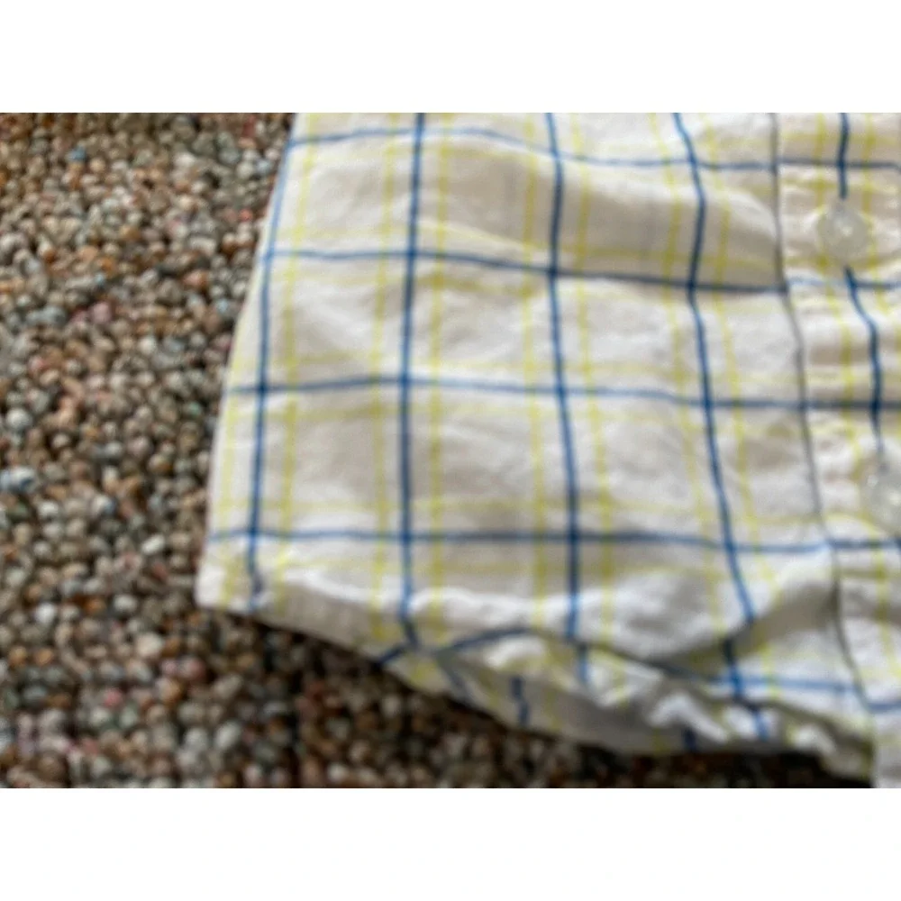 Old Navy Boys Checkered‎ Long-Sleeved Button Up Shirt 3-6M